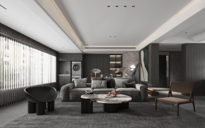 现代客餐厅3D模型下载